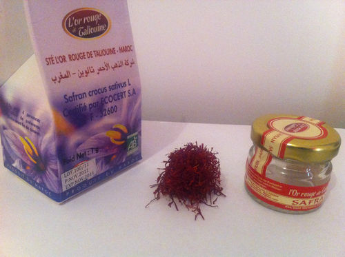850 pots de Safran certifié 100 % biologique de Taliouine !!! Idéal revendeur