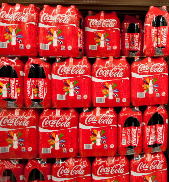 Palettes de Coca Cola