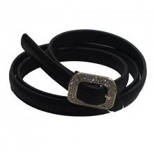 Ceinture avec boucle incrustée de strass