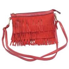 Sac à main à franges avec bandoulière amovible