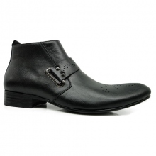 Bottines homme avec motif perforé