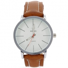 Montre-bracelet avec index en bâtonnet et mouvement quartz