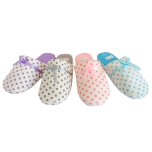 Pantoufle à pois pour femme