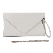 Pochette enveloppe avec bandoulière chaîne