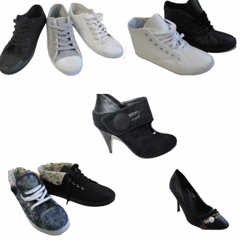 Lot de chaussure femme prix entre 1.60 et 1.90 euros 