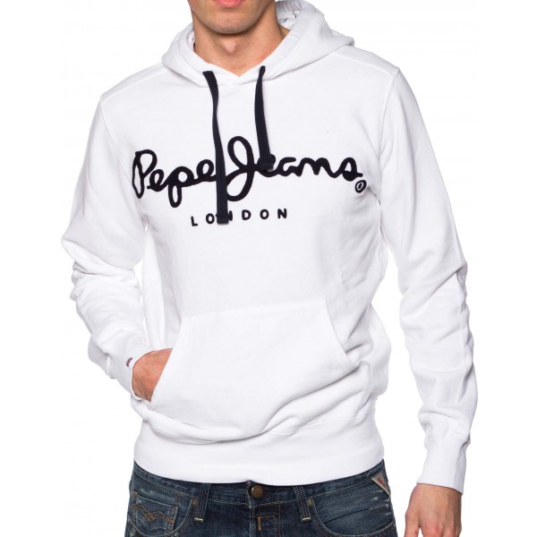 LOT 6 SWEATS PEPE JEANS LONDON KEMP NOIR BLANC