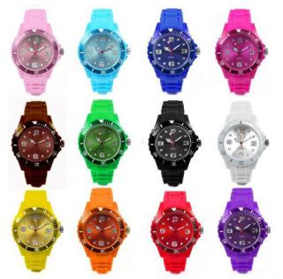 Lot de 20 Montres watch silicone couleur ice . 13 couleurs unisexe homme femme