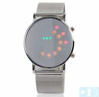 Grossiste, fournisseur et fabricant LW5/Newest Mirror Face Binary LED Steel Watch for Men Silver