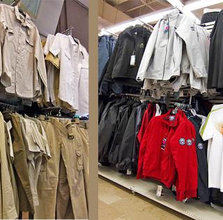 Palettes habillement homme