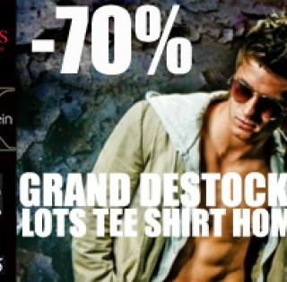 -70 % SUR TOUS LES LOTS DE T-SHIRT DE MARQUE