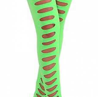 Legging troué fluo vert 2,90 € HT/unité  Référence : 2316
