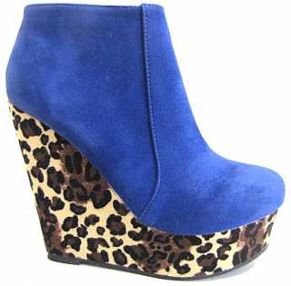 Bottines compensées léopard ref 6160 