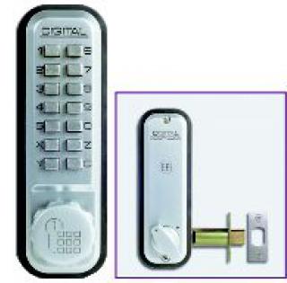 Verrou à code mécanique avec pêne dormant à larder