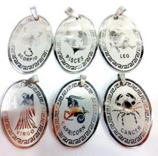 LOT 50 PENDENTIFS ACIER ZODIAC PEN2