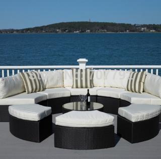 SALON DE JARDIN "ELYPSE" EN WICKER