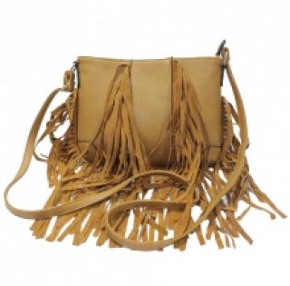 Sac à bandoulière agrémenté de franges