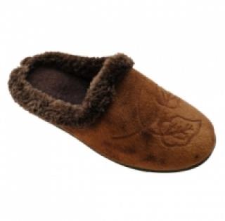 Chaussons fourrés femme avec motif dessus