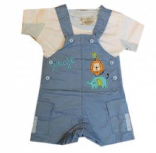Ensemble salopette à poches et t-shirt pour bébé garçon