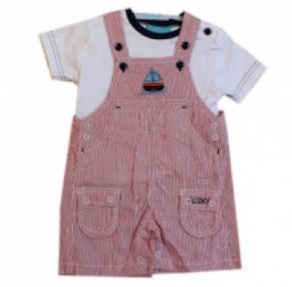 Ensemble salopette et t-shirt pour bébé garçon