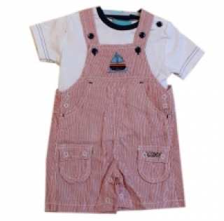 Ensemble salopette et t-shirt pour bébé garçon