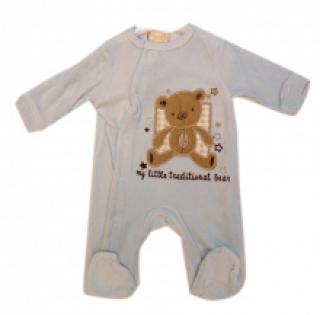 Grenouillère bébé ornée de motif brodé