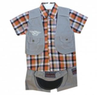 Ensemble bermuda quatre pièces pour bébé garçon