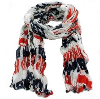 Écharpe imprimée drapeau américain