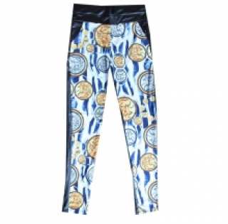 Leggins en deux tons avec motif monnaie