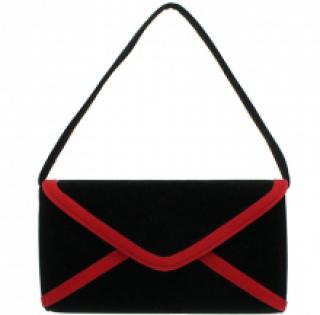 Sac de soirée enveloppe avec liseré contrastant