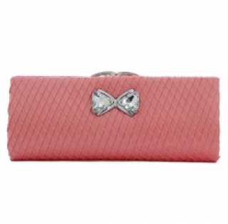 Sac de soirée femme avec motif nœud en métal