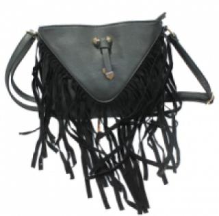 Joli sac à bandoulière agrémenté de franges