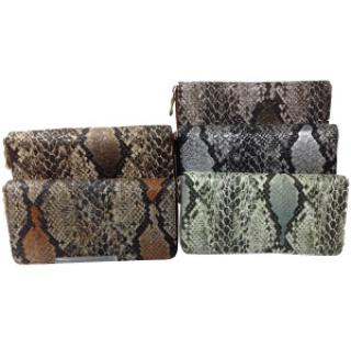 Portefeuille motif serpent très tendance