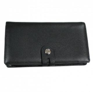 Portefeuille en cuir avec compartiment zippé