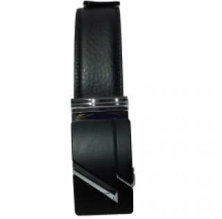 Ceinture en cuir avec boucle rectangulaire en métal