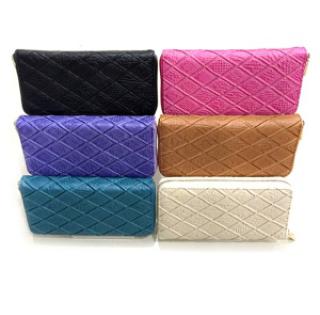 Portefeuille avec motifs losanges