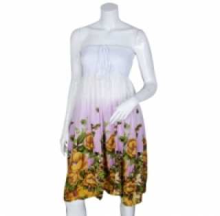 Robe fleurie bustier femme