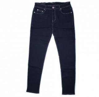 Jeans slim bleu foncé multipoche