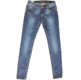 Joli Jeans slim délavé avec braguette boutonnnée