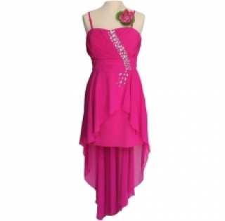 Robe de soirée ornée de cristaux avec écharpe