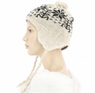 Bonnet péruvien avec motif Jacquard
