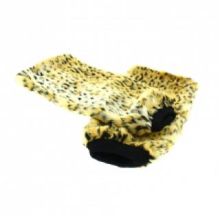 Guêtre léopardée en fausse fourrure