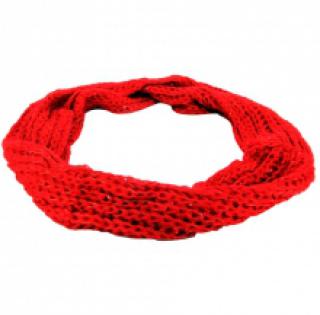 Écharpe tube en grosse maille ornée de sequins