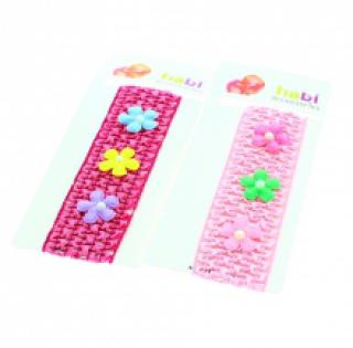 Bandeau pour enfant décoré de fleurs