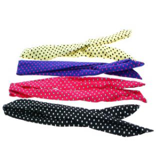 Bandeau ajustable imprimé de pois