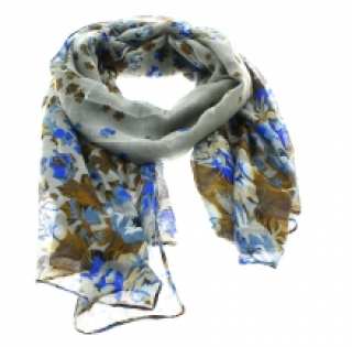 Écharpe imprimée fleurie