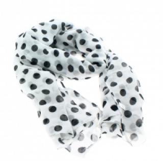 Écharpe chic imprimée de pois