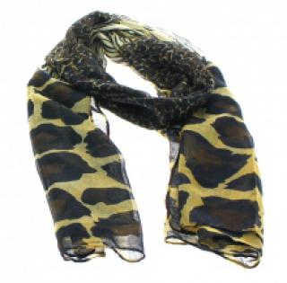 Écharpe léopardée et zébrée
