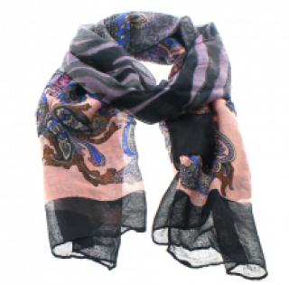Écharpe glamour imprimée fantaisie