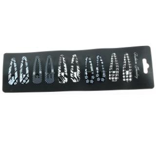 Pince clip imprimée fantaisie