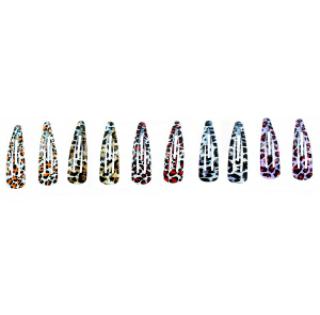 Pince clip léopardée